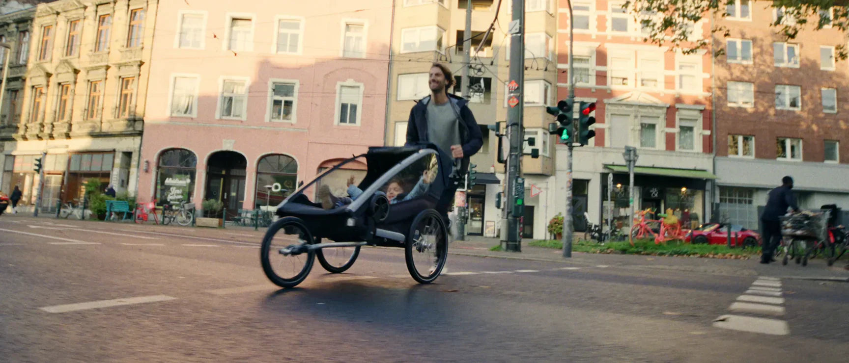 Citylife in jogging mode