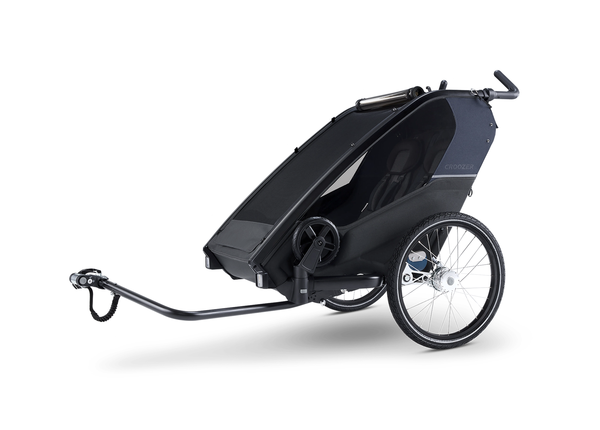 thule oder croozer fahrradanhänger Kid Lykke Blueberry Blue 2