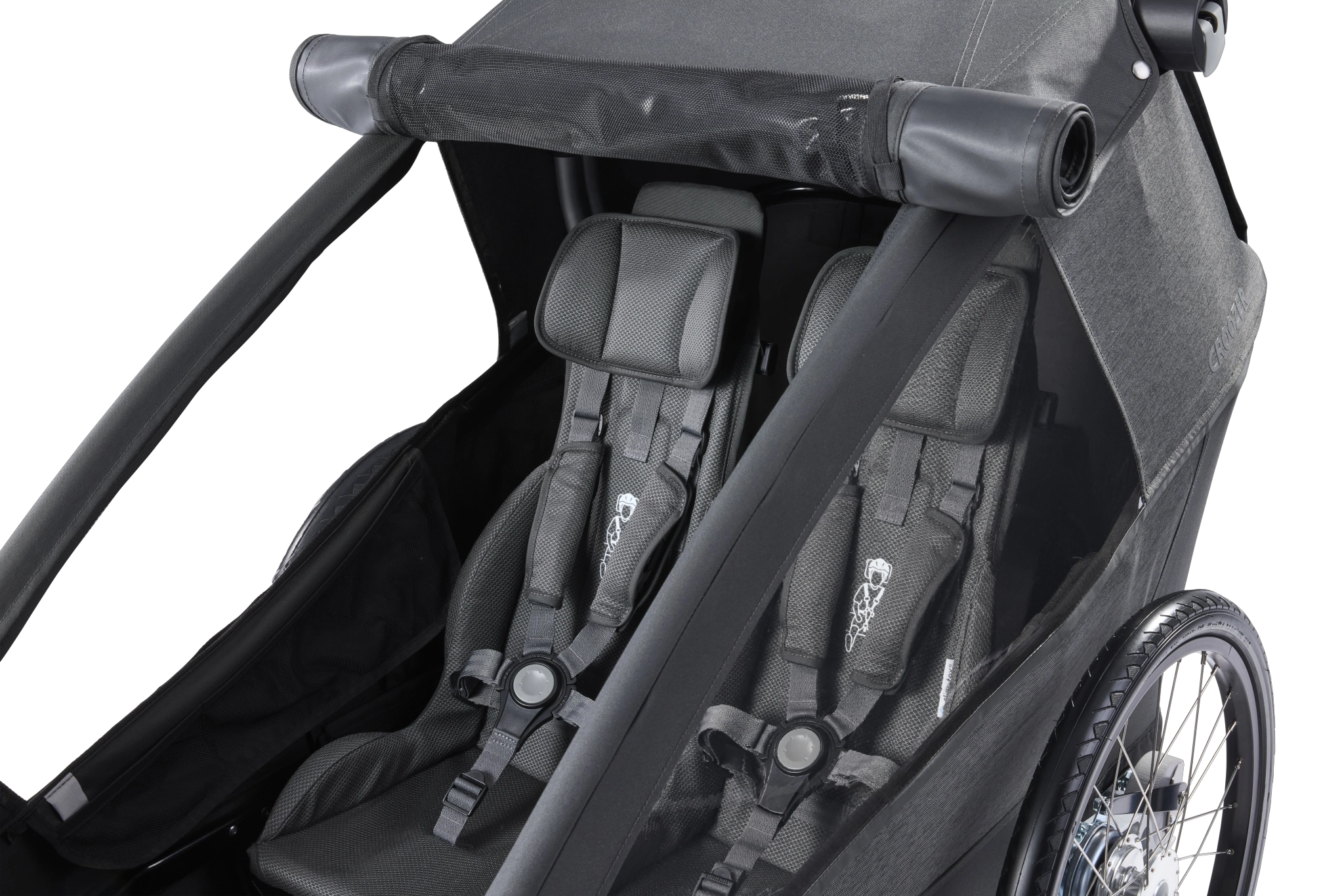 croozer fahrradanhänger sitzstütze Limitiertes Bundle: Modularer Fahrradanhänger Yuuna + 2x Premium Sitz