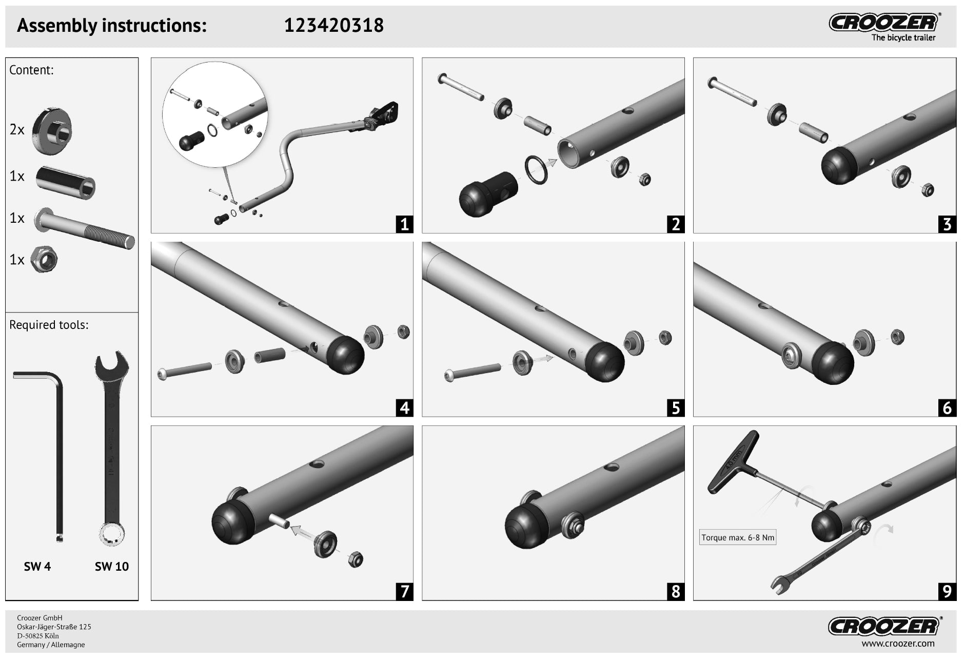 Locking bolt kit for hitch arm