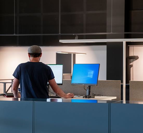 Croozer team member at work - behind the scenes at bike trailer design and development office