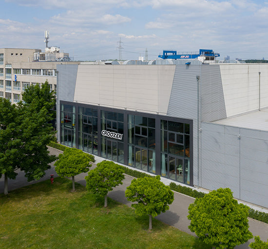 Croozer headquarters exterior - modern bike trailer manufacturer in Hürth Germany