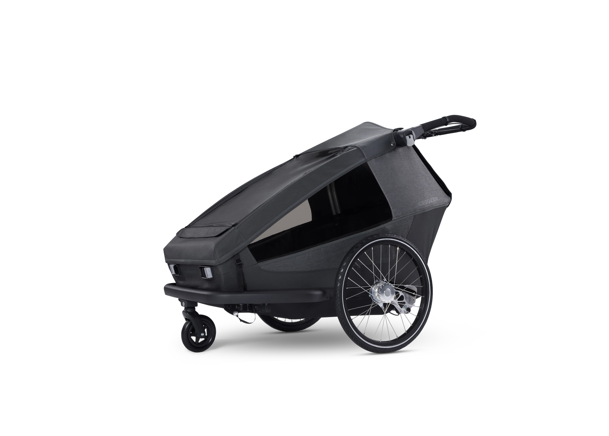 Yuuna modular bike trailer – Kid, Dog, Cargo Moonlight Black 2