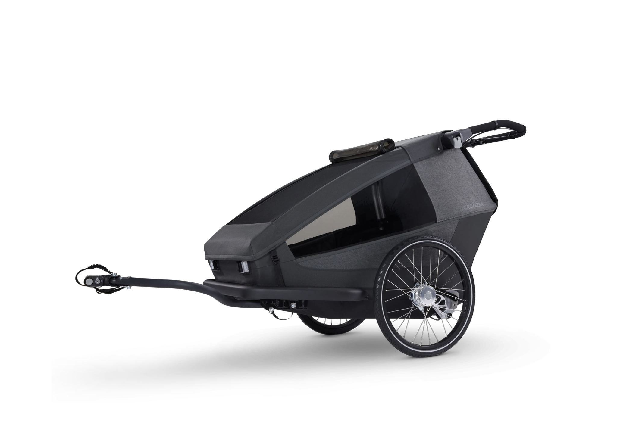 Yuuna modular bike trailer – Kid, Dog, Cargo Moonlight Black 2