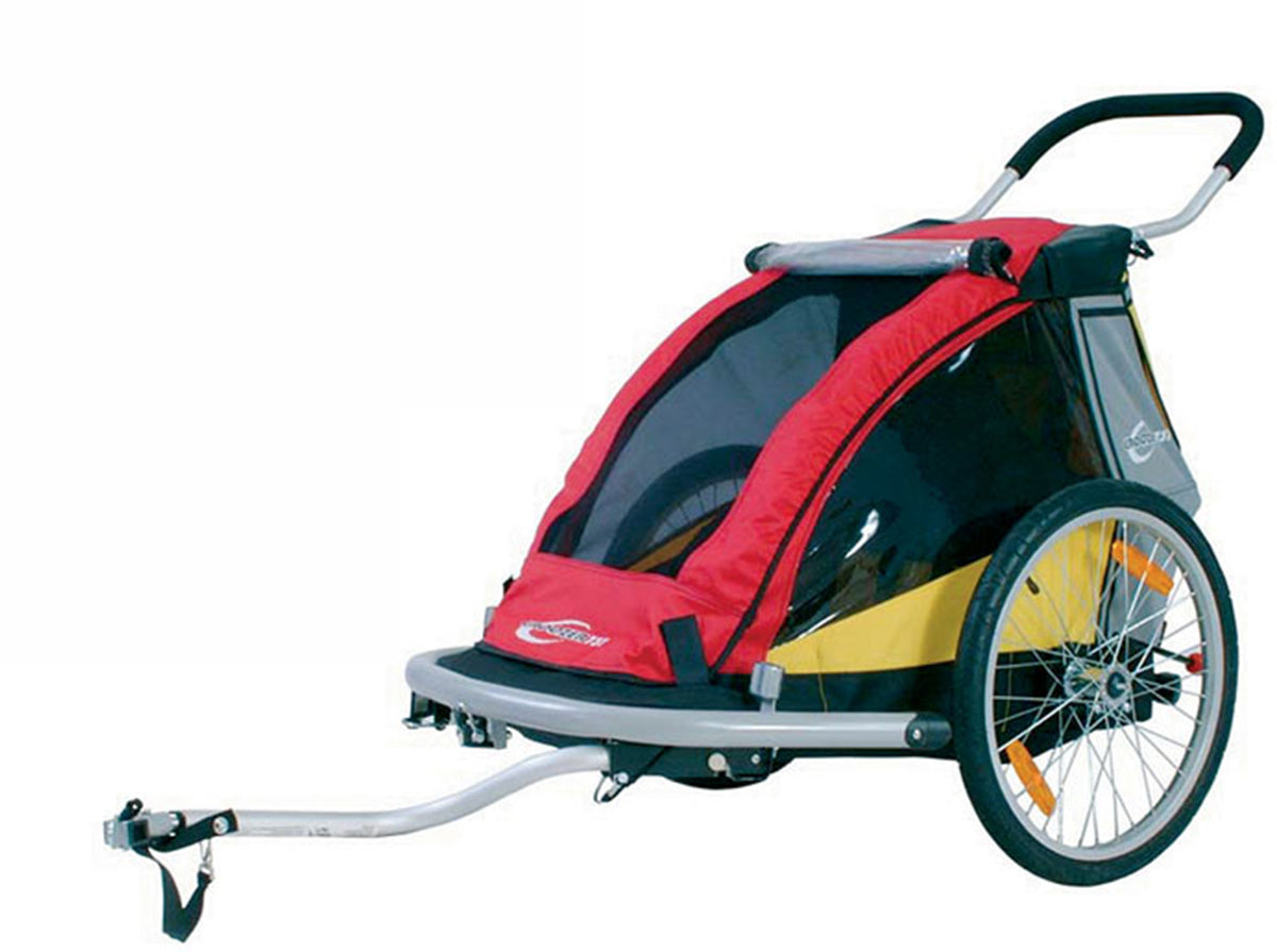 Older model of Croozer Kid bike trailer