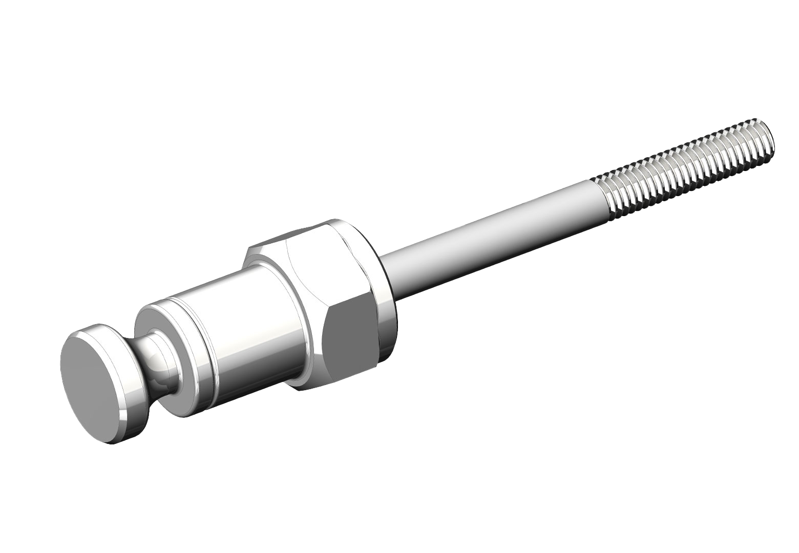 Axle Nut Hitch for M6 hub mounting, with base N