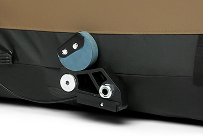 Detailed view of the Croozer AirPad suspension