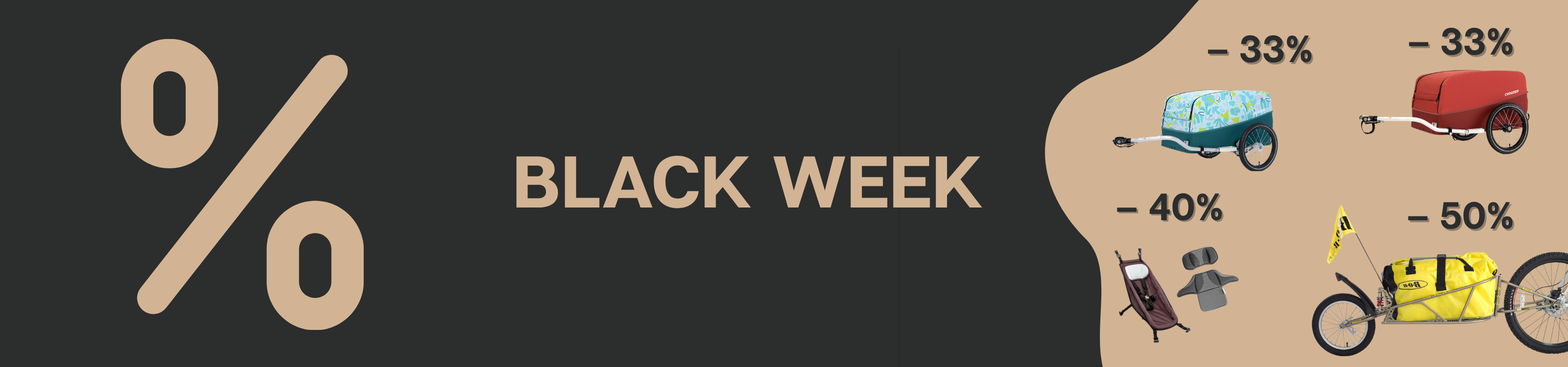 Werbebanner mit Produktabbildungen und Rabattvorteilen für Kollektionsliste