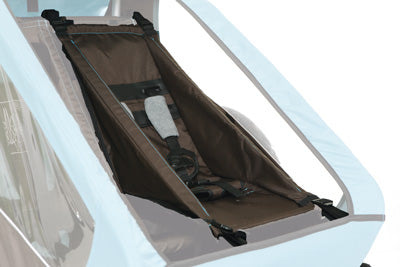 Baby seat for Croozer Kid bike trailers - side view