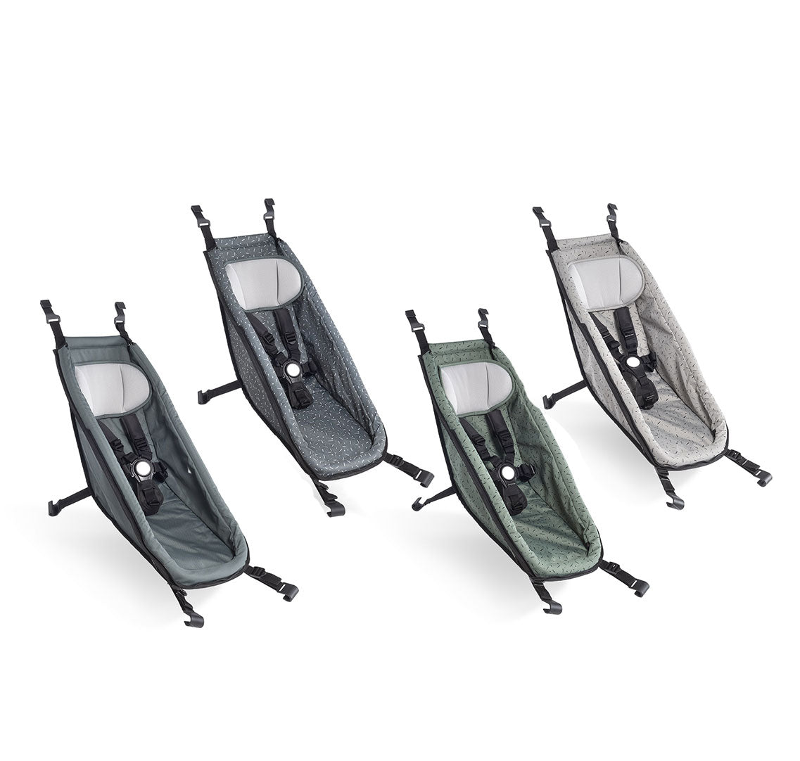 Collection of baby seats from the Kaaos Collection for Croozer Kid bike trailers