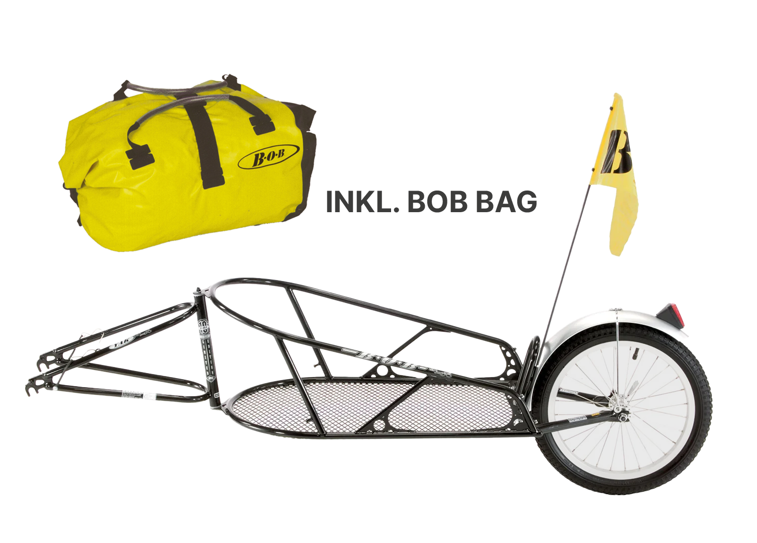 fahrradanhänger yak Vorteilspaket: BOB YAK Escape-Bundle Schwarz