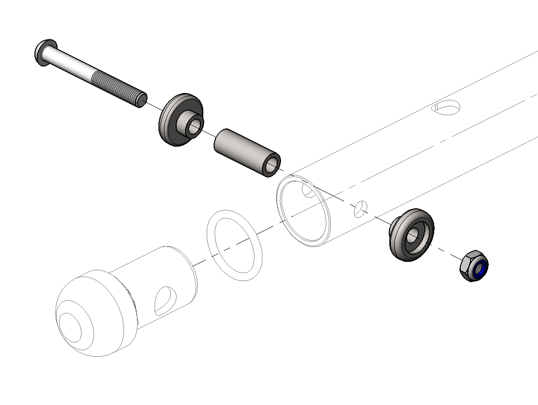 Locking bolt kit for hitch arm