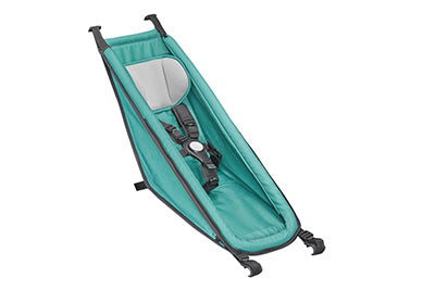 Croozer baby seat with 5-point-belt system