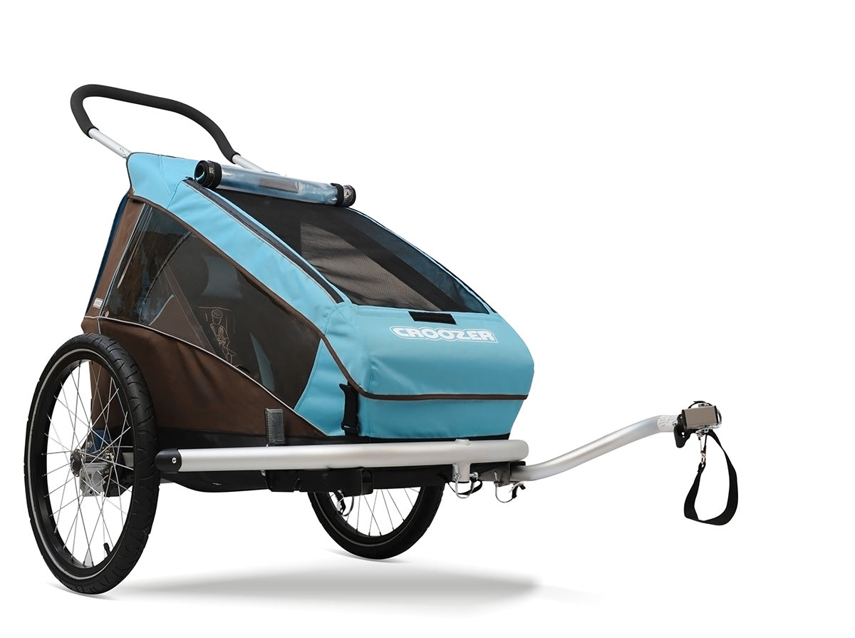 Croozer Kid Plus for 1 in sky blue - side view