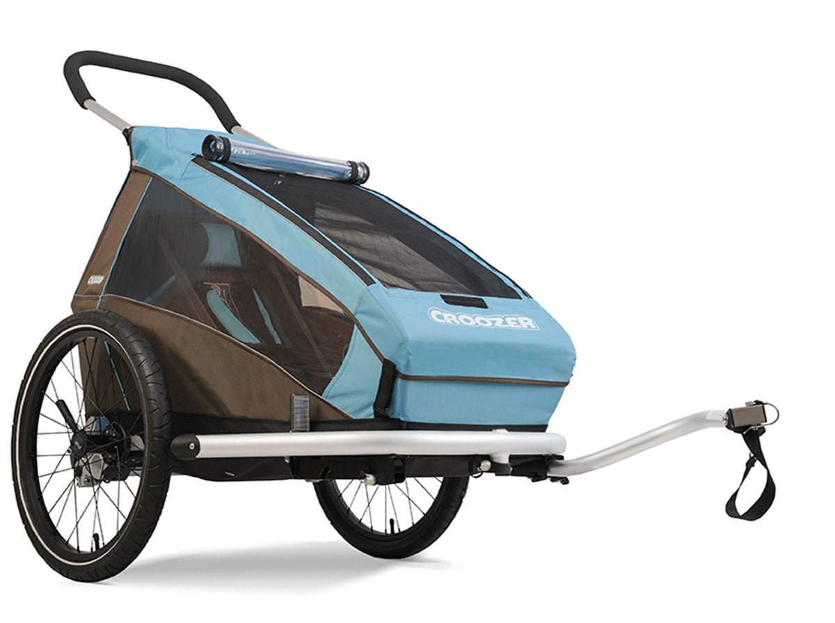 Croozer Kid Plus for 1 in sky blue - side view