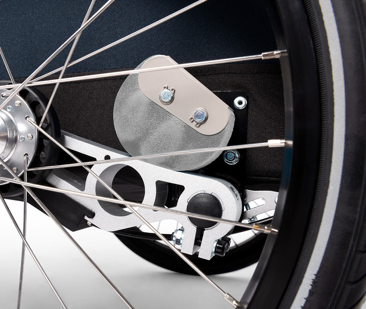 Croozer Kid Vaaya one-seater - close-up of the wheel