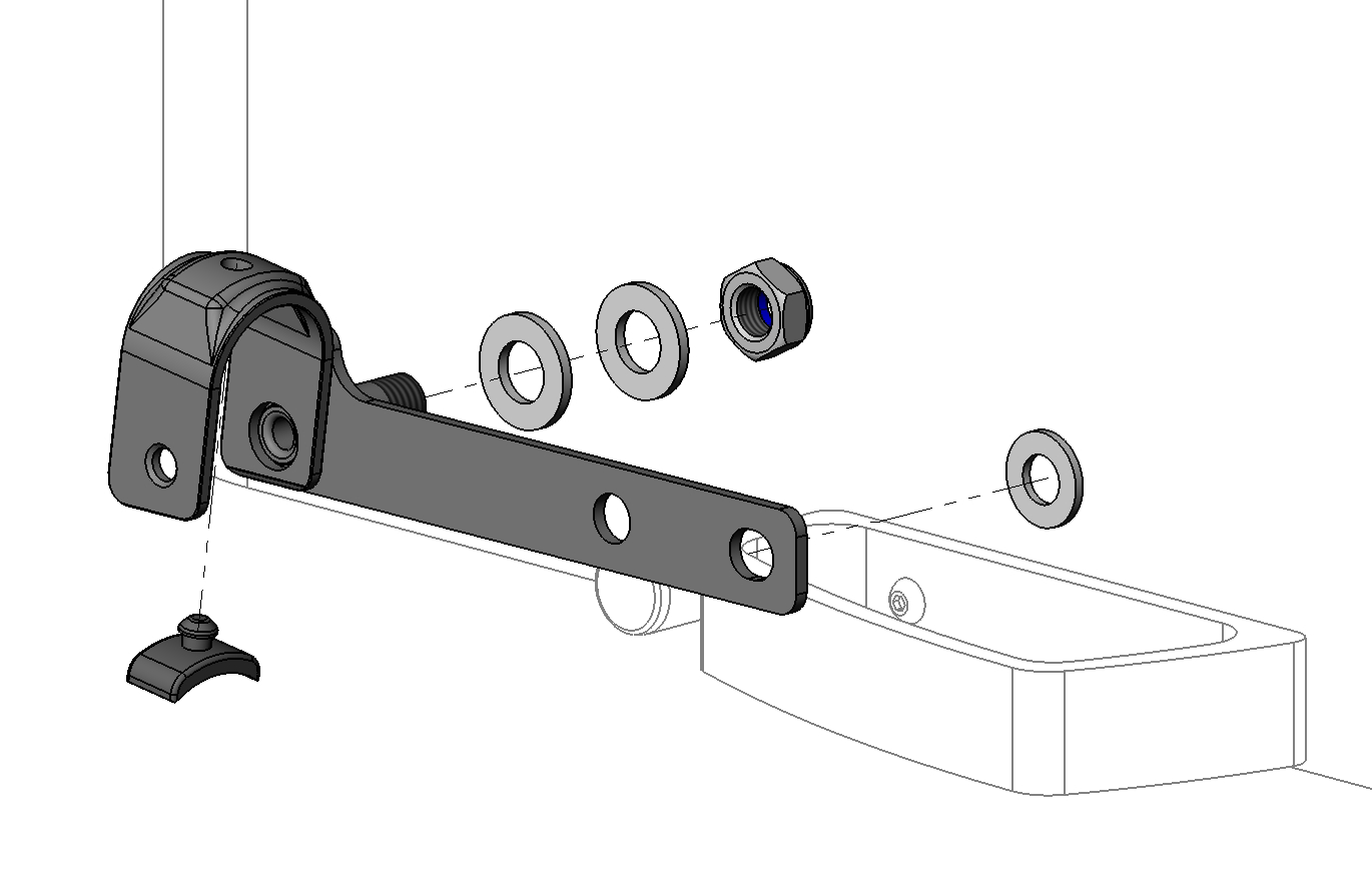 Hitch arm attachment bracket Cargo