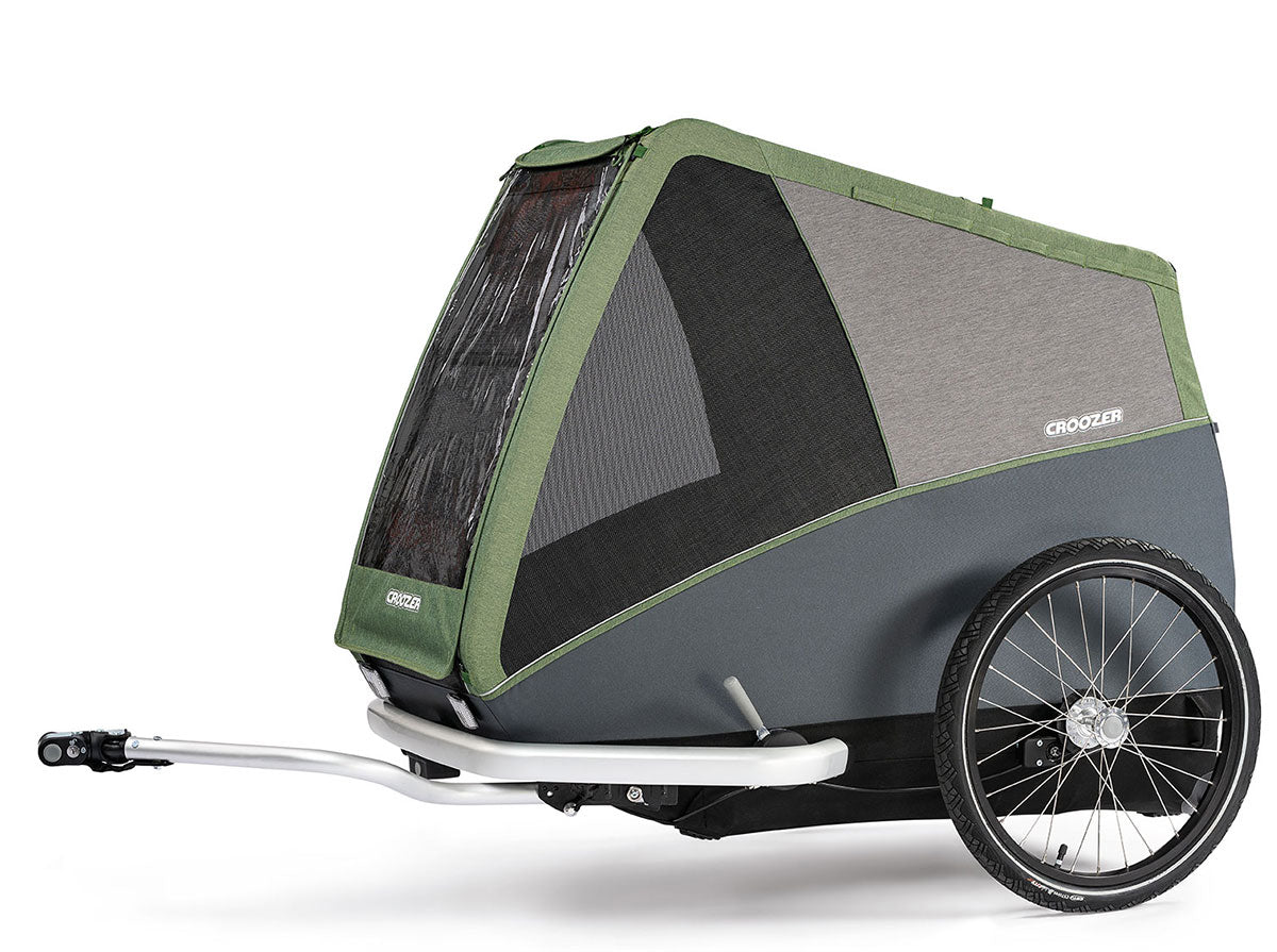 Croozer Dog Bruuno in Pine Green - side view