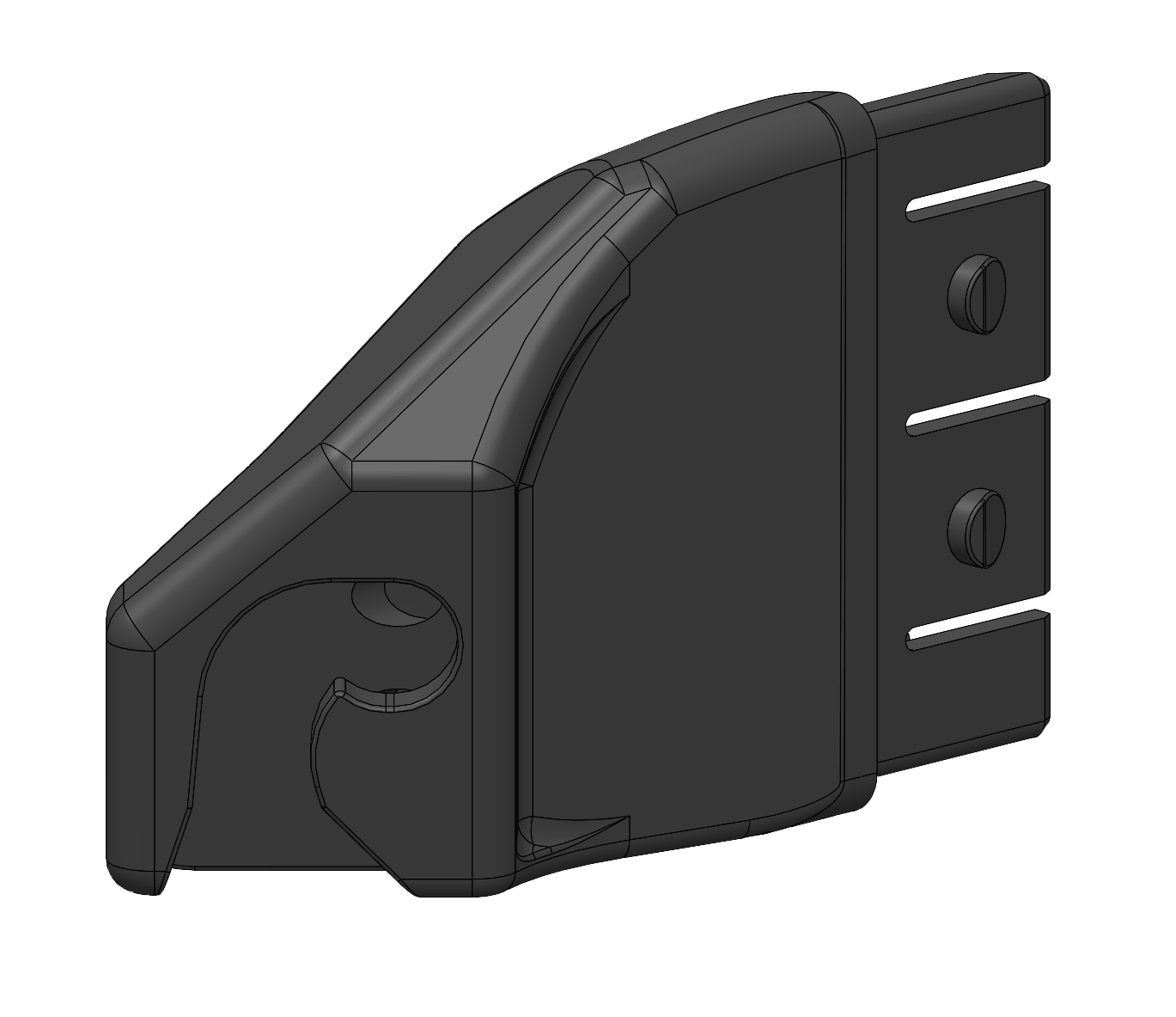 Bumper end cap LHS front Vaaya/Keeke/Enna/Mikke/Tammo