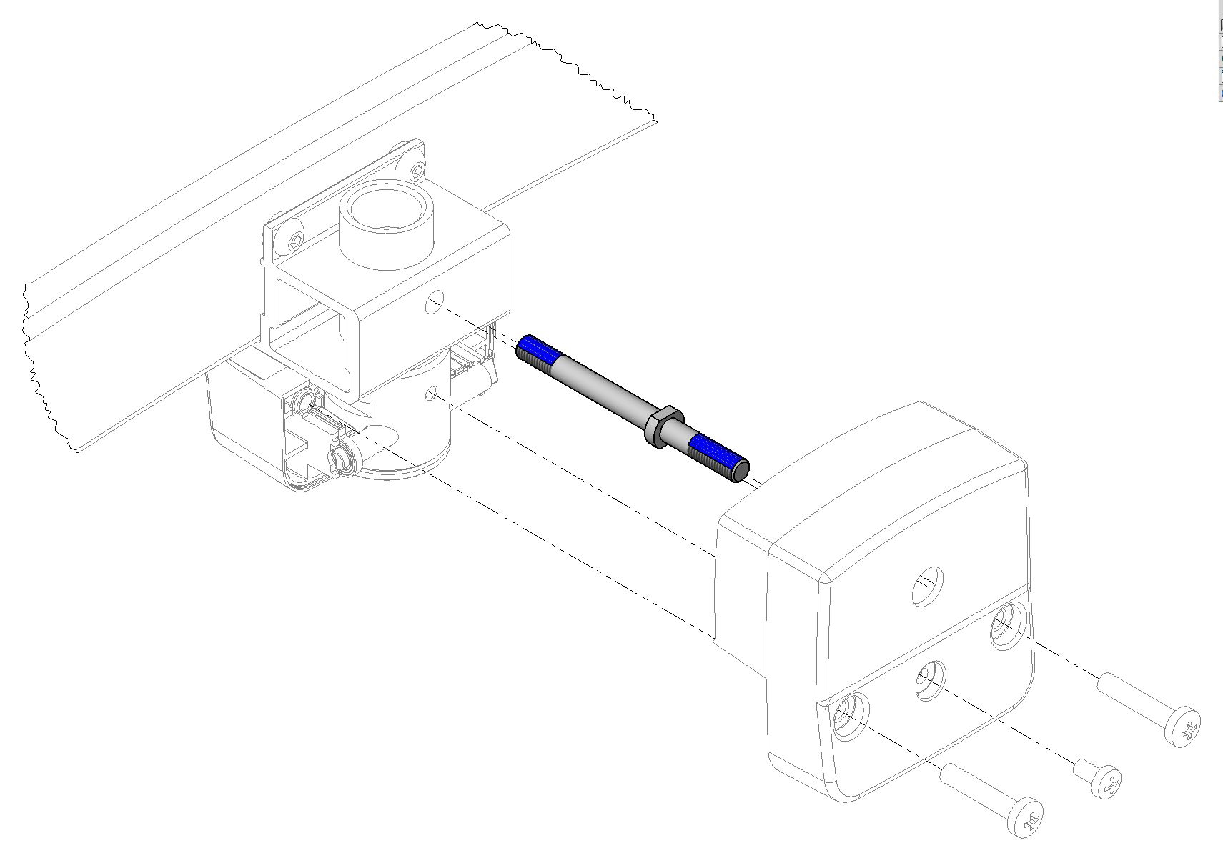 Threaded Bolt M6 - Nylok