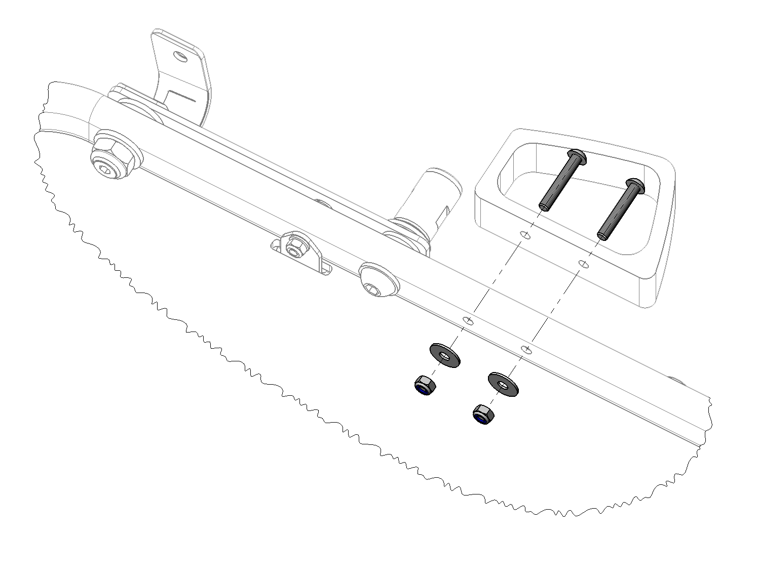 M5 screw set for Cargo Kalle / Pakko side guards M/L