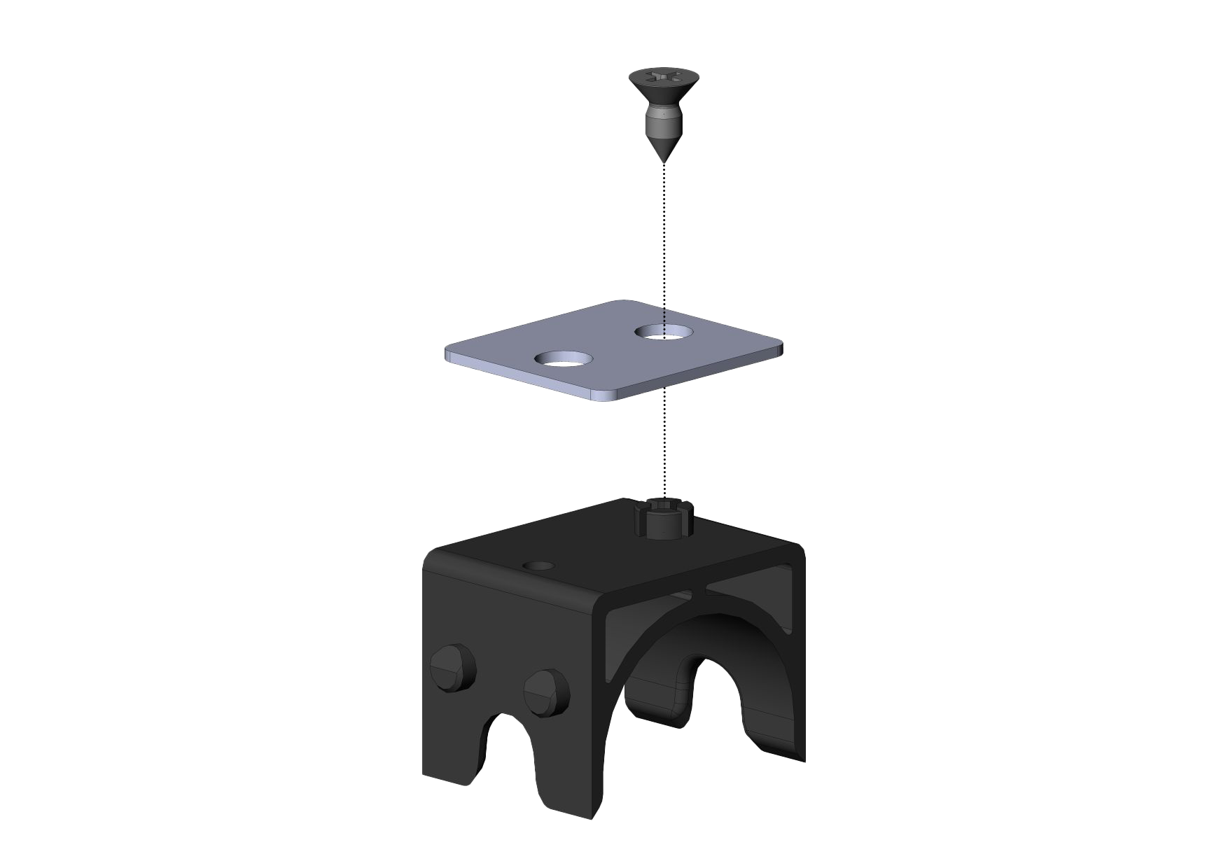 Inner plastic for bracket
