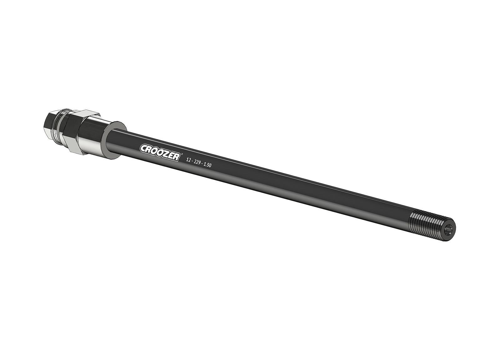 adapter fahrradanhänger croozer Thru Axle Adapter M12 for shaft length 229 mm with 1.50 mm thread pitch, with universal adapter A