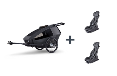 Bundle: Yuuna - Kid Module Premium Seat Siblings Bundle Moonlight Black 2