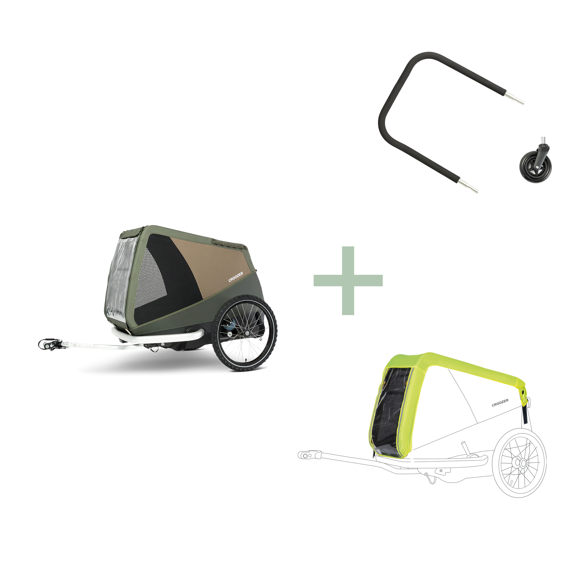 Bundle: Dog Mikke Flex & Go Bundle Moss green XL