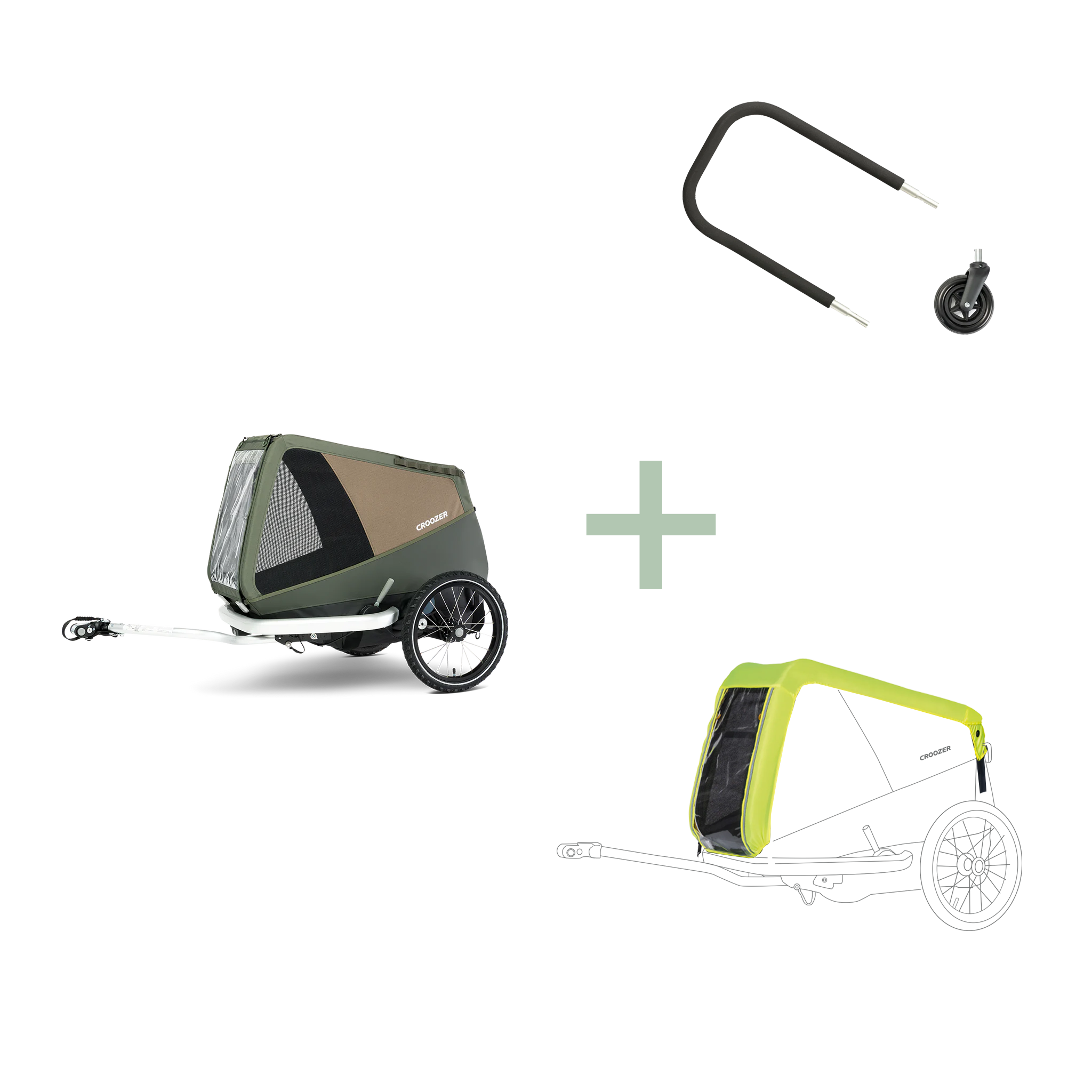 Bundle: Dog Enna Flex & Go Bundle Moss green L