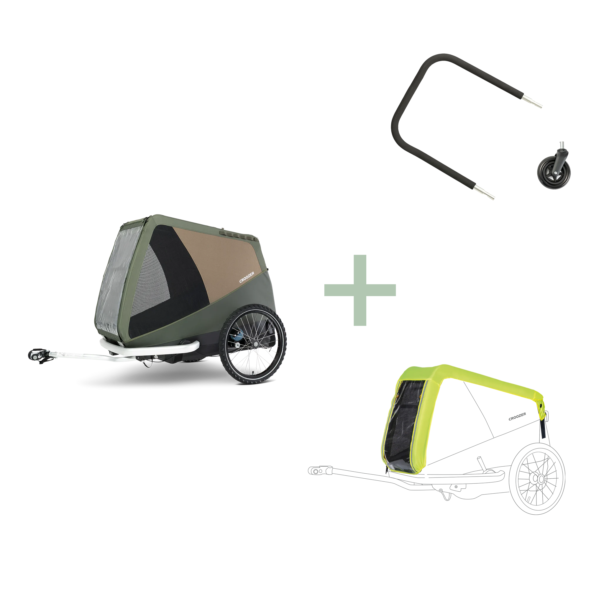 Bundle: Dog Tammo Flex & Go Bundle Moss green XXL