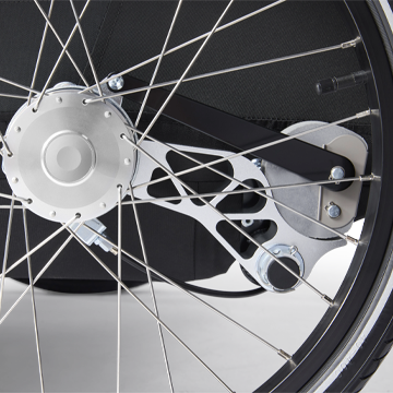 Yuuna Croozer Kinderanhänger AirPad Federung